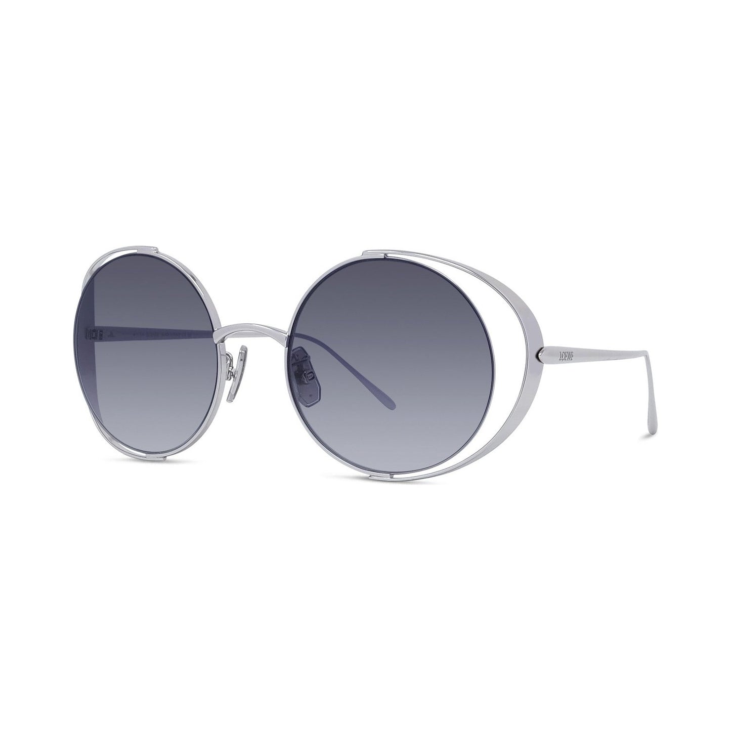 Signature Silver Round Sunglasses