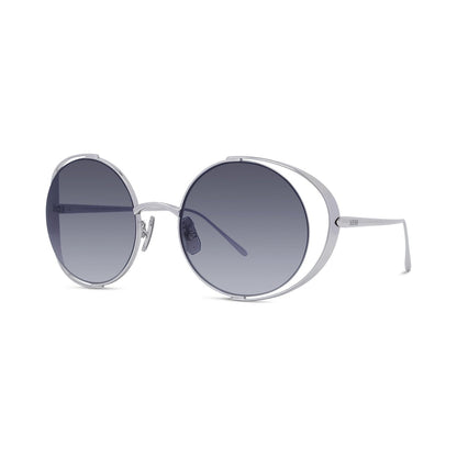 Signature Silver Round Sunglasses