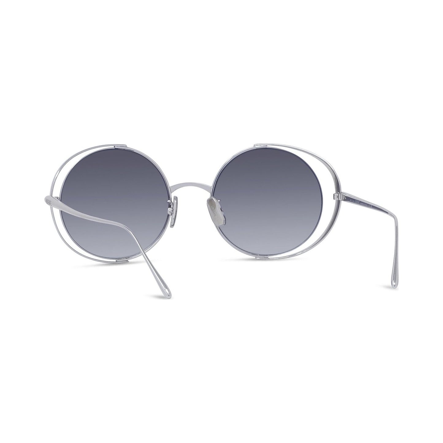 Signature Silver Round Sunglasses