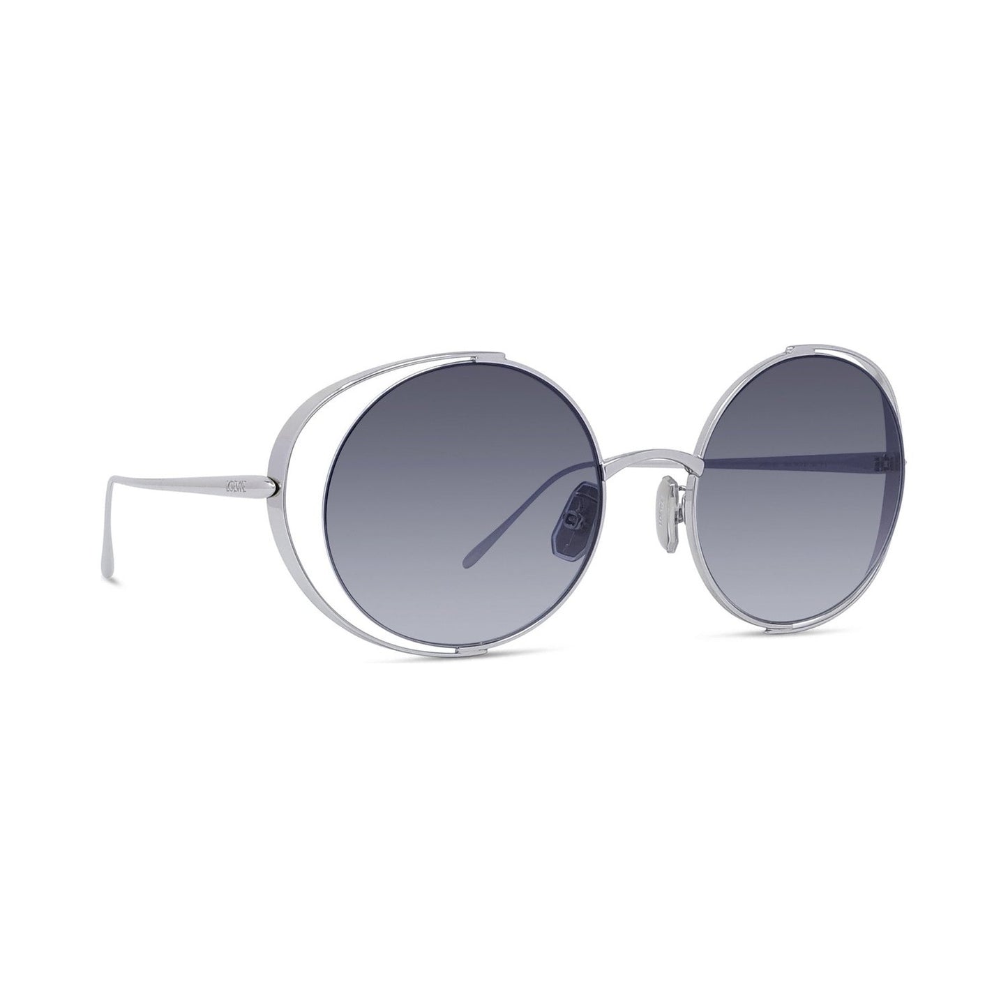 Signature Silver Round Sunglasses