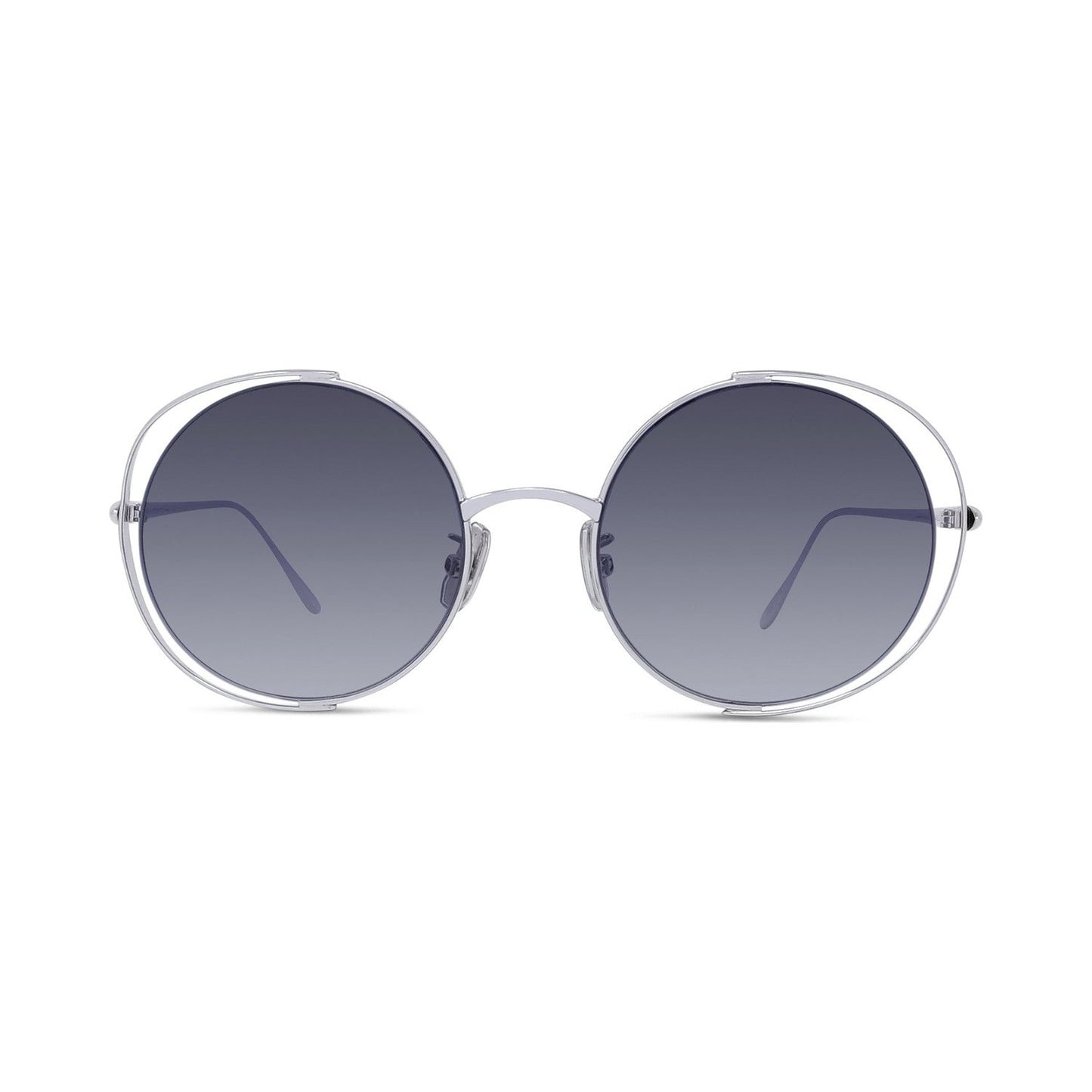 Signature Silver Round Sunglasses
