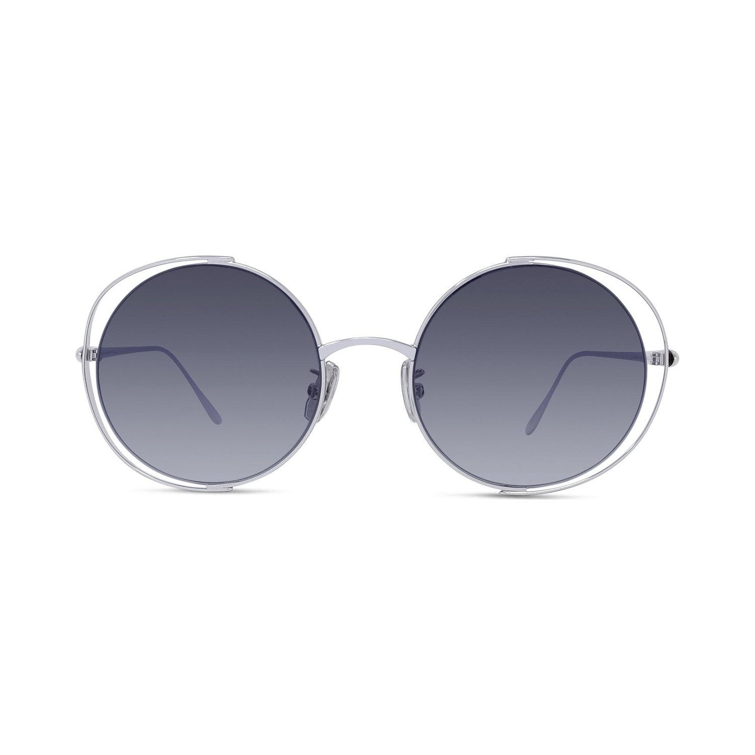 Signature Silver Round Sunglasses