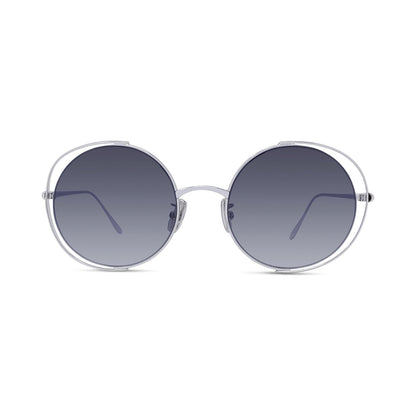 Signature Silver Round Sunglasses