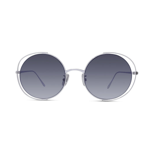 Signature Silver Round Sunglasses