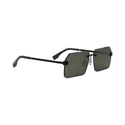 Fendi Sky Black Geometric Sunglasses 02a