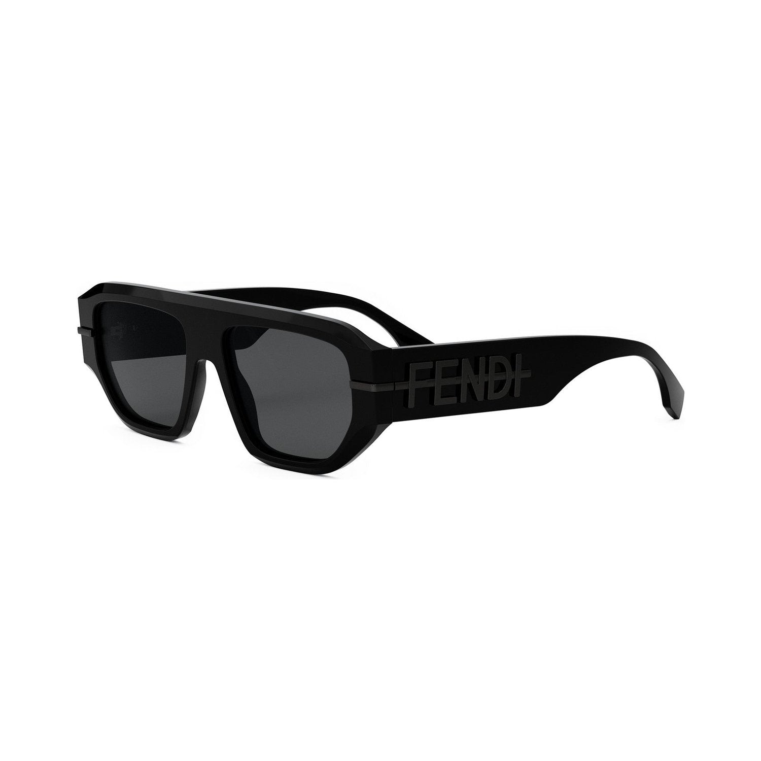 Fendigraphy Black Geometric Sunglasses 01a