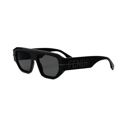 Fendigraphy Black Geometric Sunglasses 01a