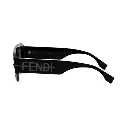 Fendigraphy Black Geometric Sunglasses 01a
