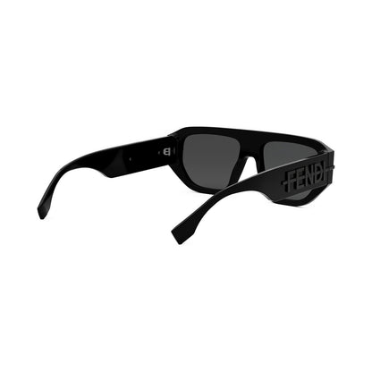 Fendigraphy Black Geometric Sunglasses 01a