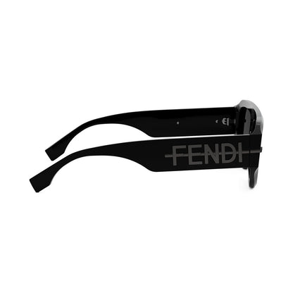 Fendigraphy Black Geometric Sunglasses 01a