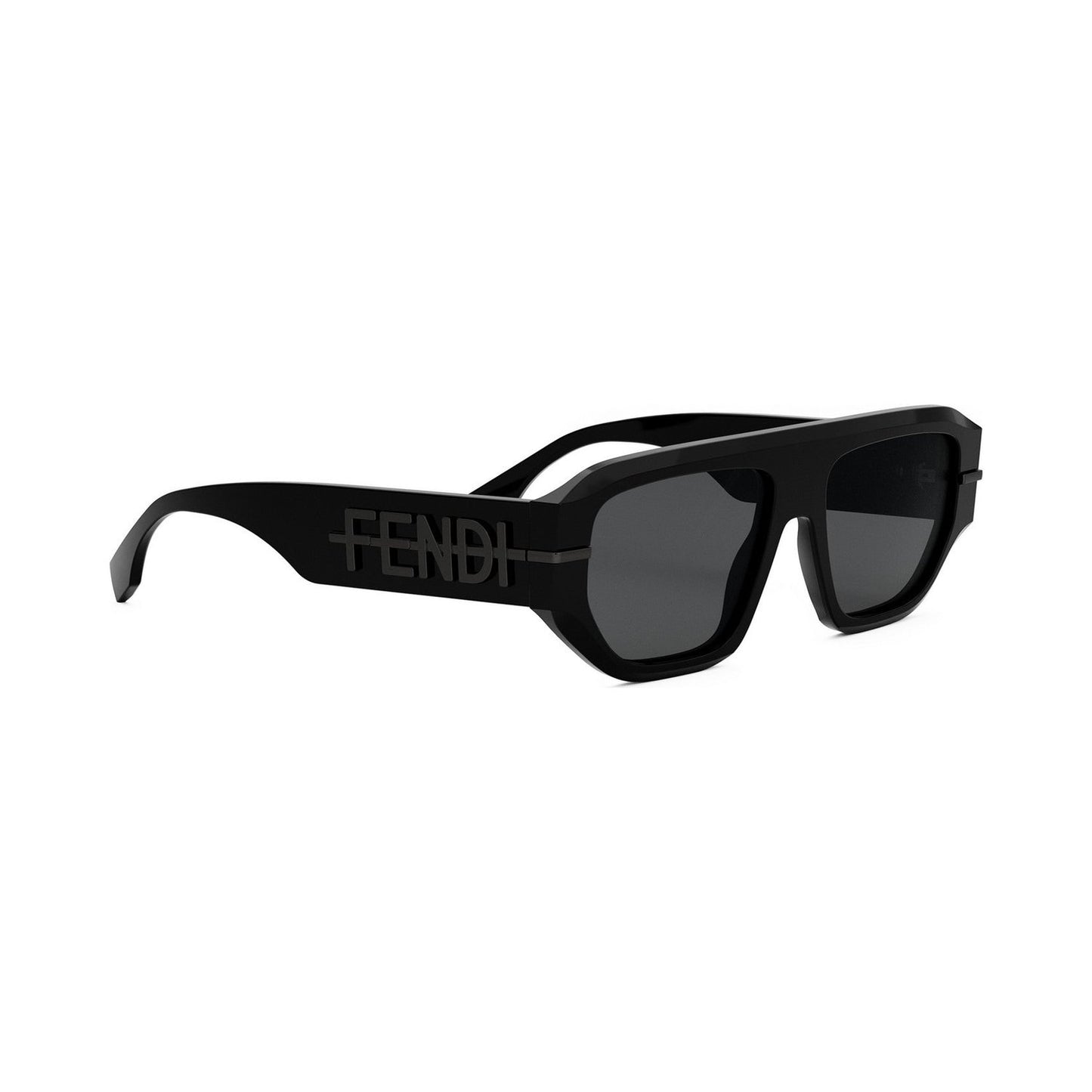 Fendigraphy Black Geometric Sunglasses 01a