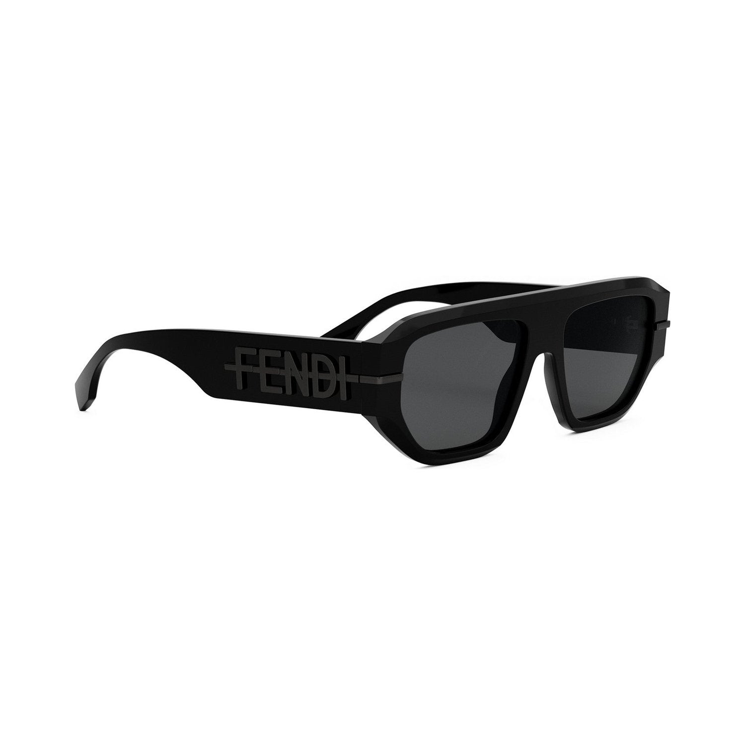 Fendigraphy Black Geometric Sunglasses 01a