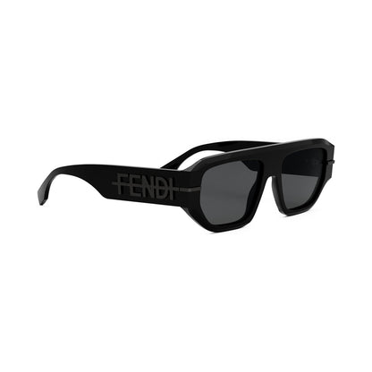 Fendigraphy Black Geometric Sunglasses 01a