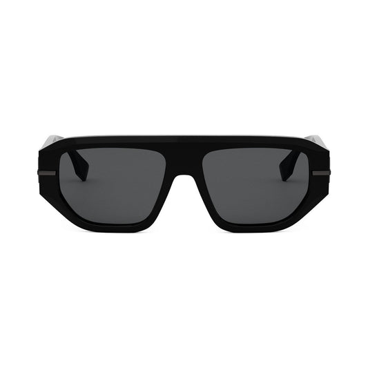 Fendigraphy Black Geometric Sunglasses 01a