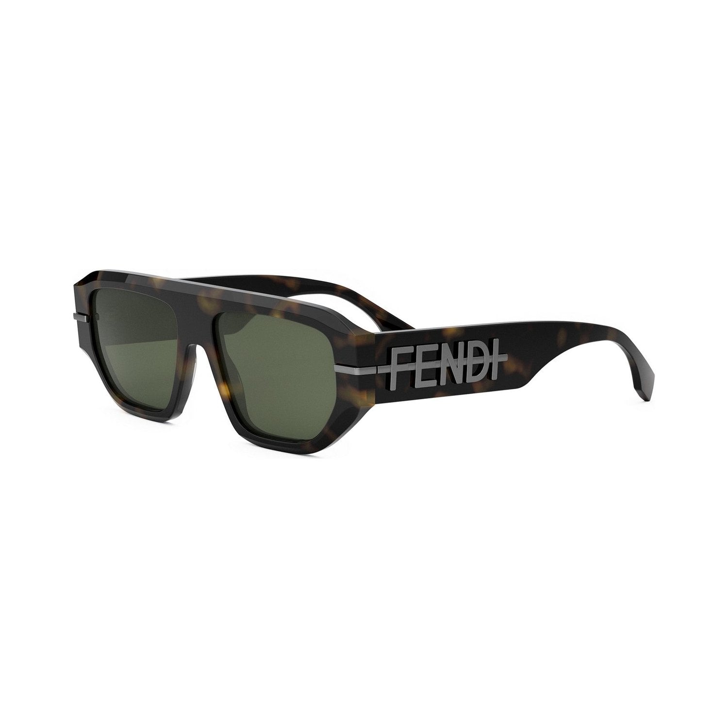 Fendigraphy Havana Geometric Sunglasses 52n