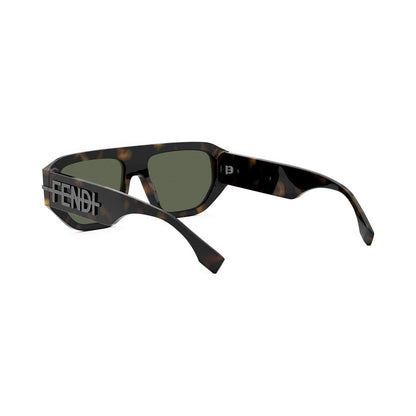 Fendigraphy Havana Geometric Sunglasses 52n