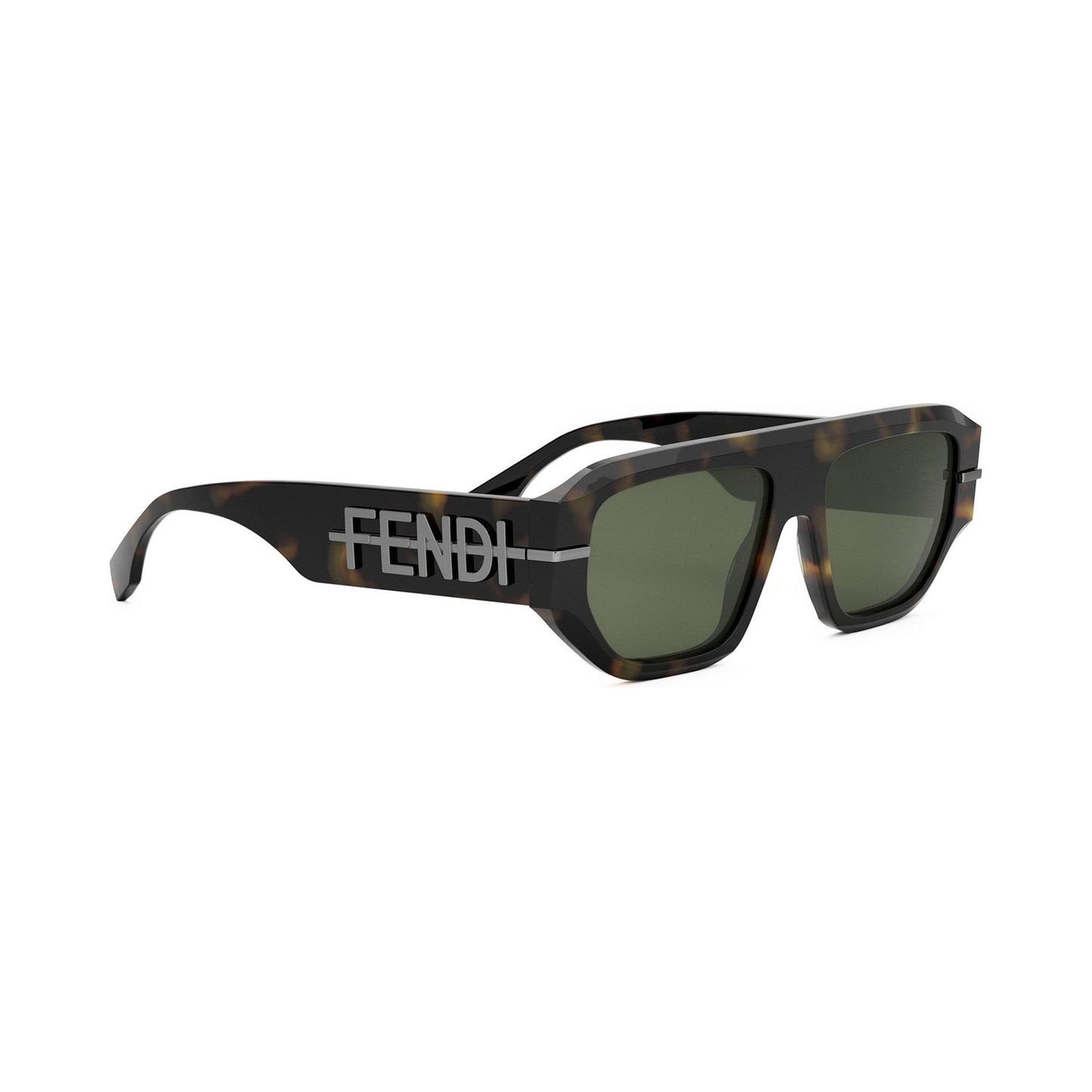 Fendigraphy Havana Geometric Sunglasses 52n