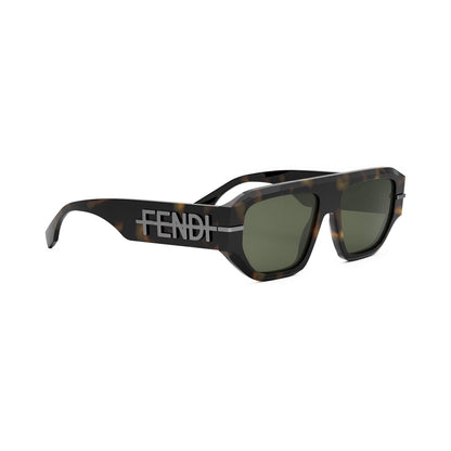 Fendigraphy Havana Geometric Sunglasses 52n