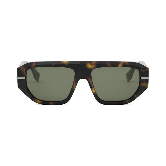 Fendigraphy Havana Geometric Sunglasses 52n
