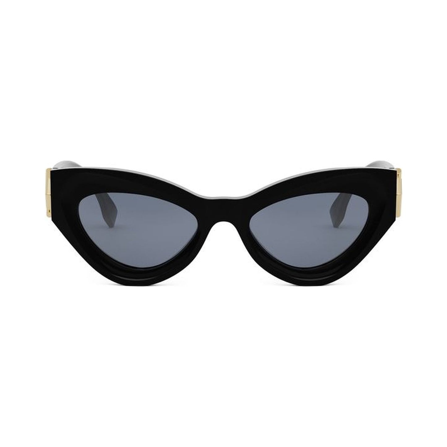 FF Diamonds Black Cat Eye Sunglasses 01v