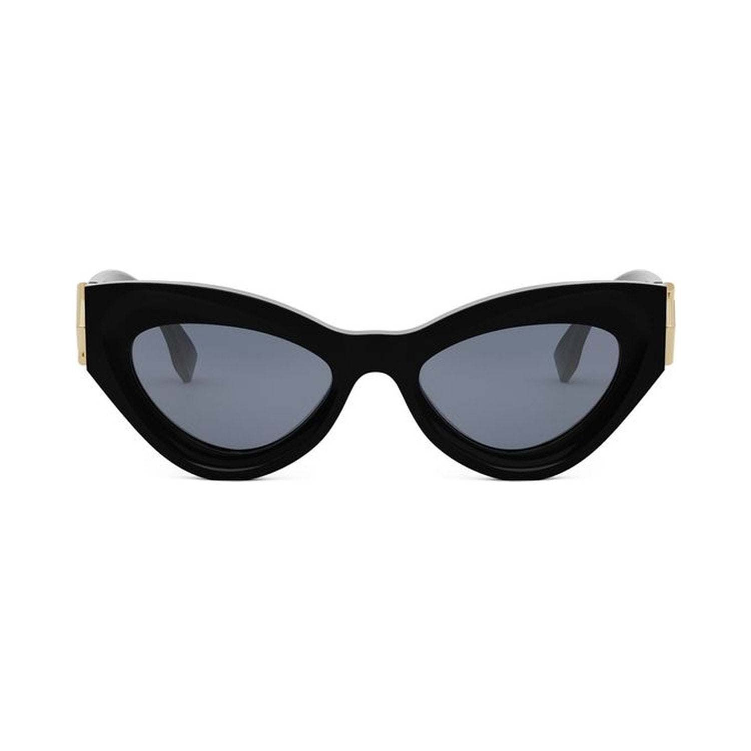 FF Diamonds Black Cat Eye Sunglasses 01v