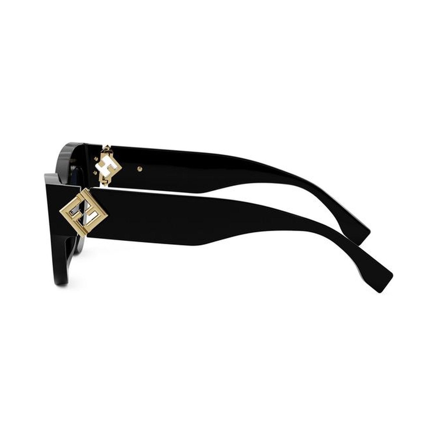 FF Diamonds Black Cat Eye Sunglasses 01v
