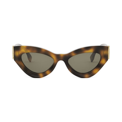 FF Diamonds Havana Cat Eye Sunglasses 53n