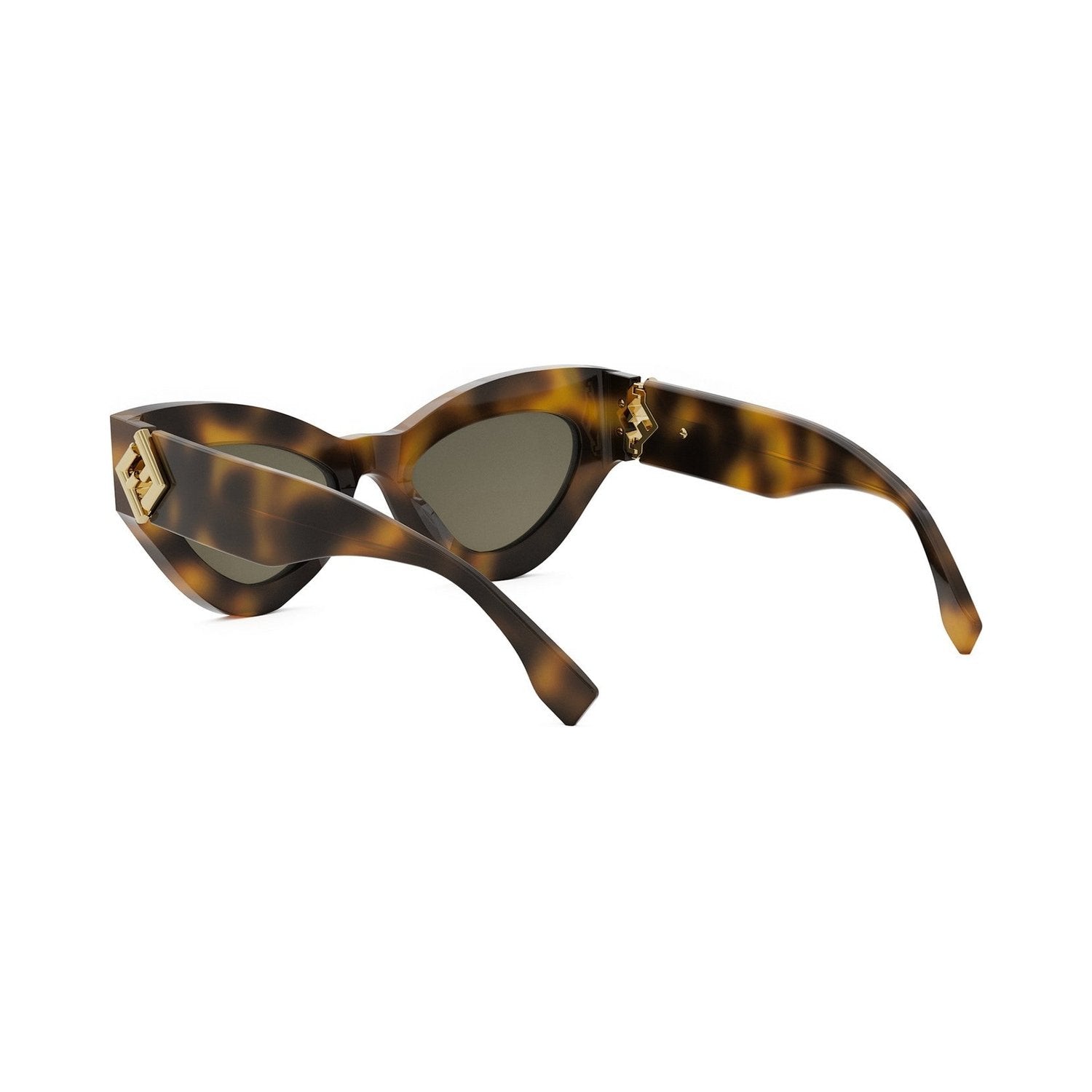 FF Diamonds Havana Cat Eye Sunglasses 53n