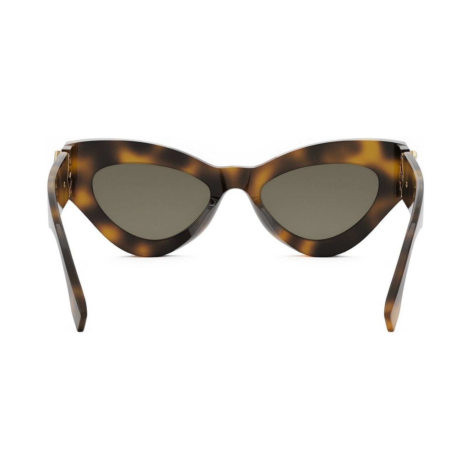 FF Diamonds Havana Cat Eye Sunglasses 53n
