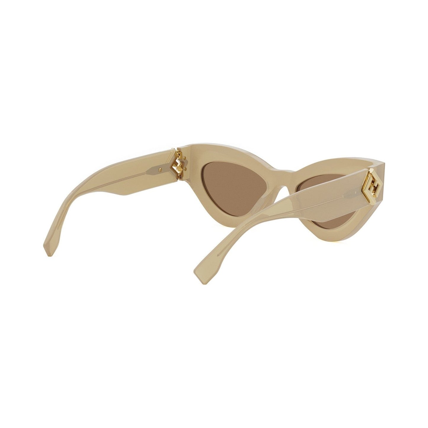 FF Diamonds Brown Cat Eye Sunglasses 57e