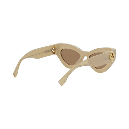 FF Diamonds Brown Cat Eye Sunglasses 57e