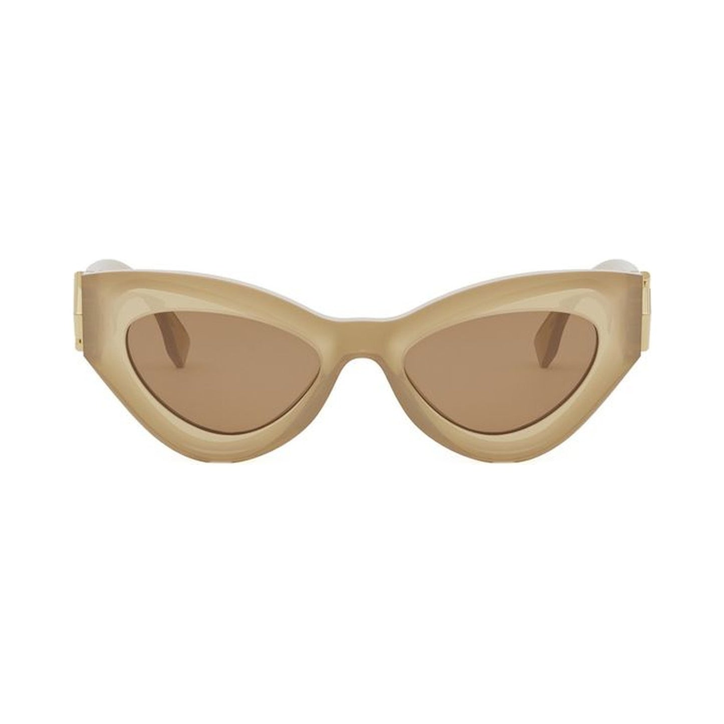 FF Diamonds Brown Cat Eye Sunglasses 57e
