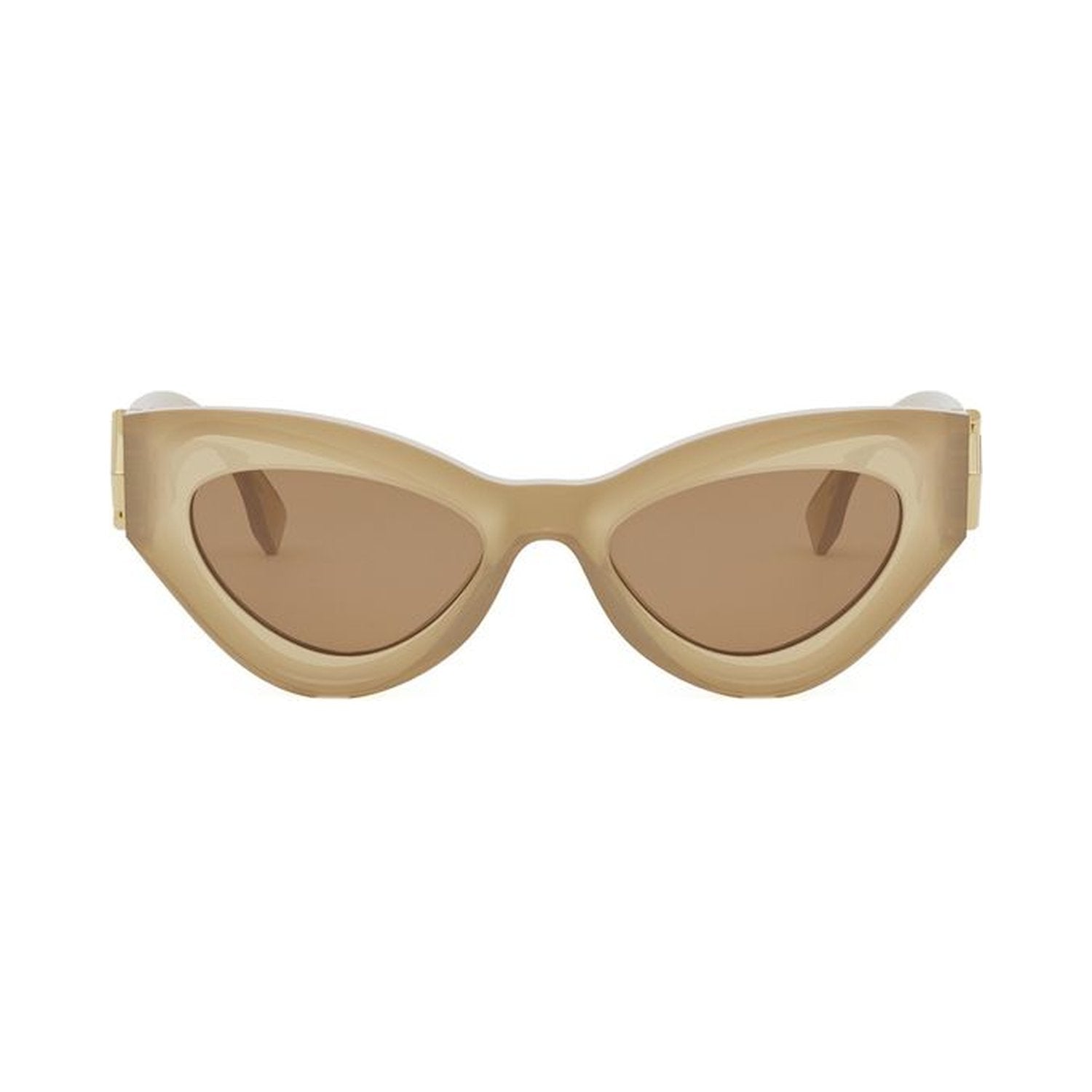 FF Diamonds Brown Cat Eye Sunglasses 57e