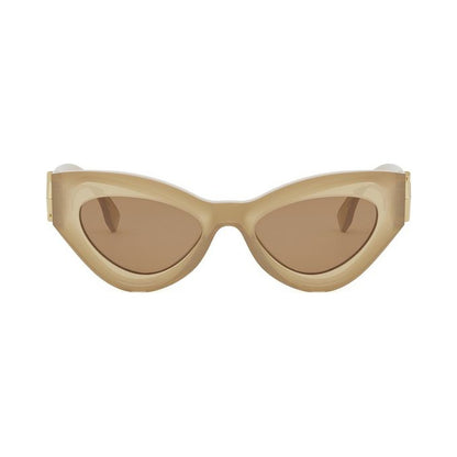 FF Diamonds Brown Cat Eye Sunglasses 57e