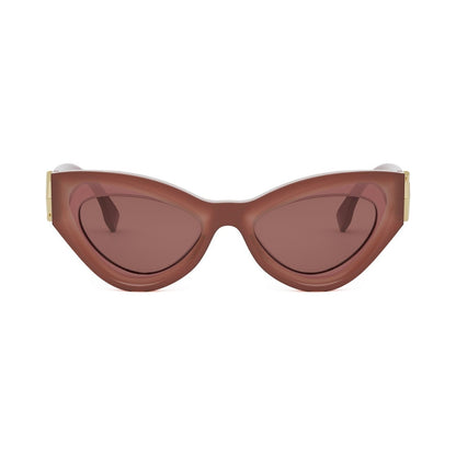 FF Diamonds Red Cat Eye Sunglasses 66y