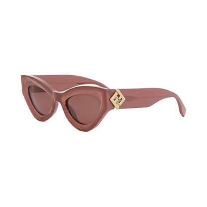 FF Diamonds Red Cat Eye Sunglasses 66y