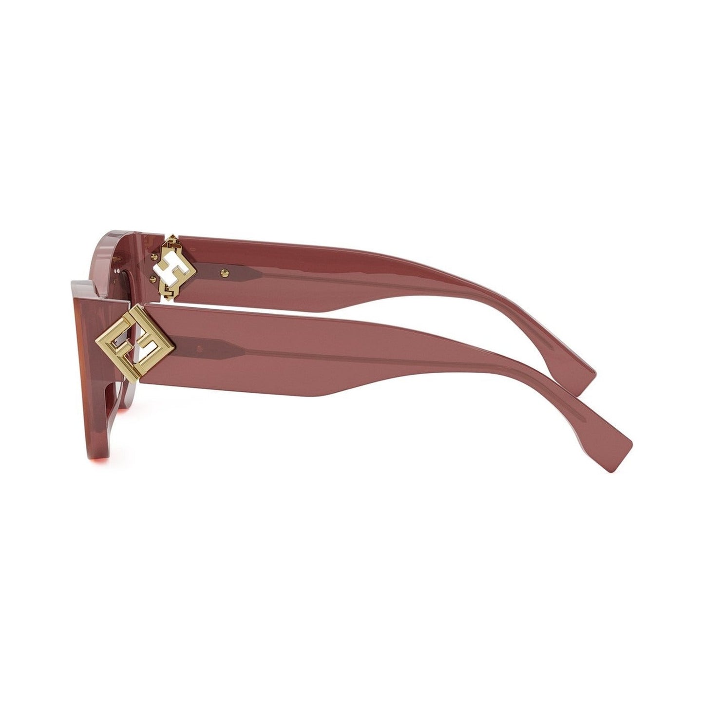 FF Diamonds Red Cat Eye Sunglasses 66y