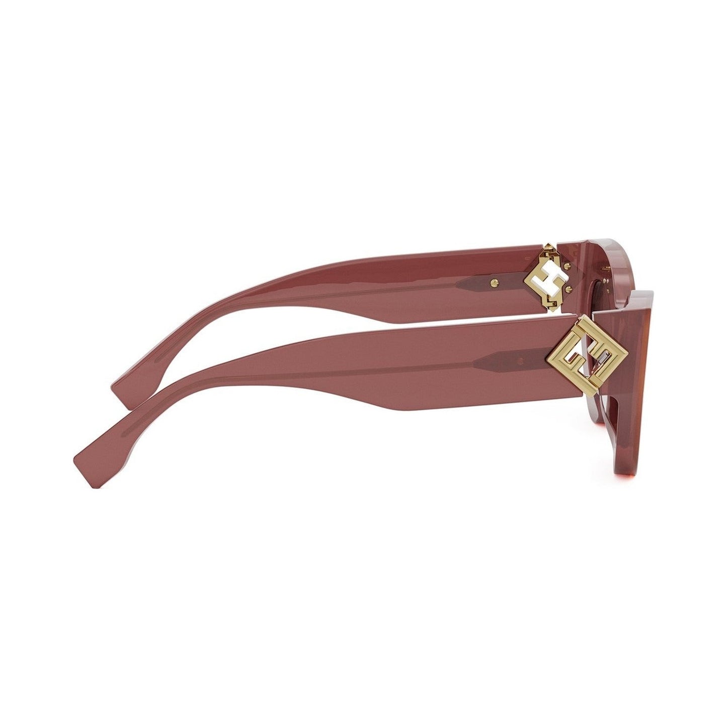 FF Diamonds Red Cat Eye Sunglasses 66y
