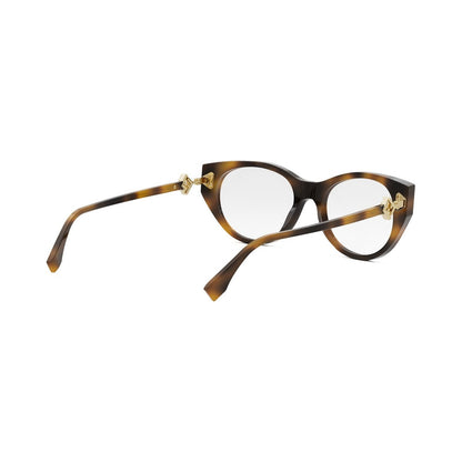 FF Diamonds Havana Oval Eyeglasses 053