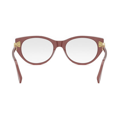 FF Diamonds Red Oval Eyeglasses 069