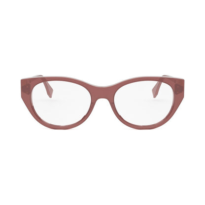 FF Diamonds Red Oval Eyeglasses 069