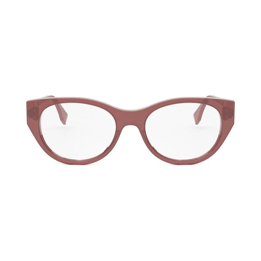 FF Diamonds Red Oval Eyeglasses 069