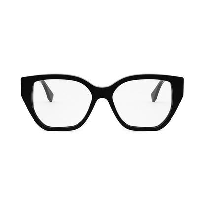 FF Diamonds Black Rectangular Eyeglasses 001