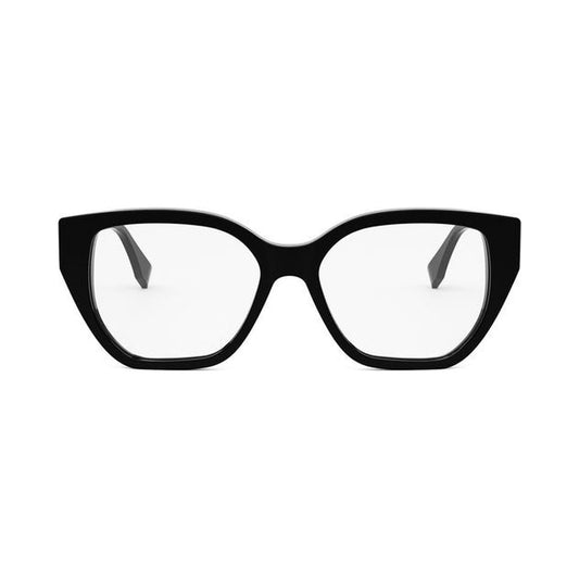 FF Diamonds Black Rectangular Eyeglasses 001