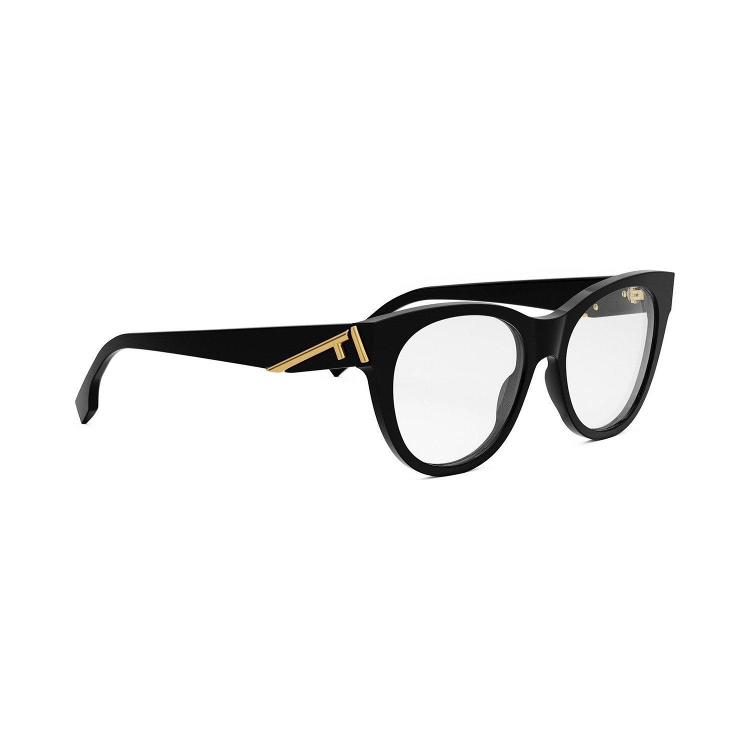Fendi First Black Round Eyeglasses 001