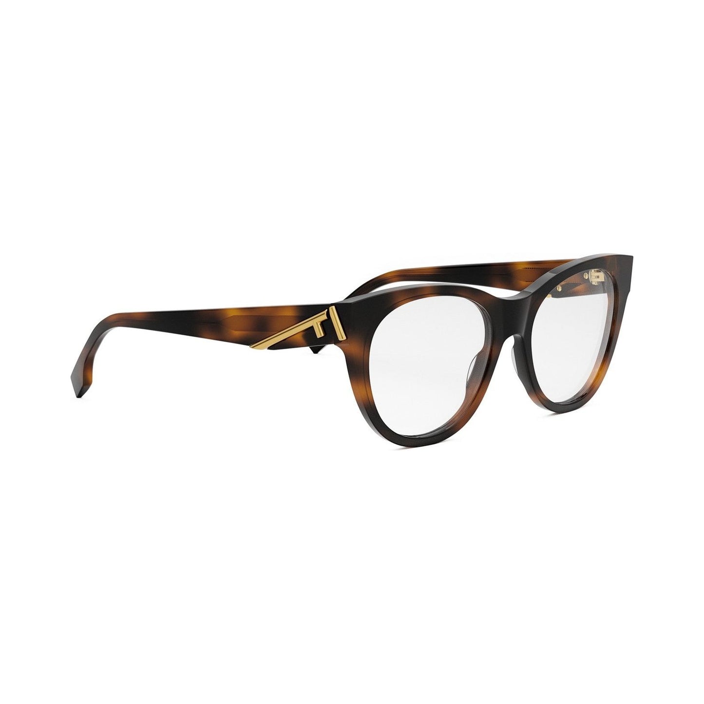 Fendi First Havana Round Eyeglasses 053