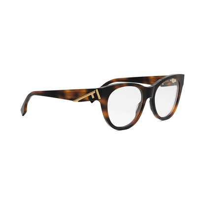 Fendi First Havana Round Eyeglasses 053