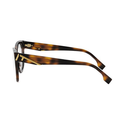 Fendi First Havana Round Eyeglasses 053