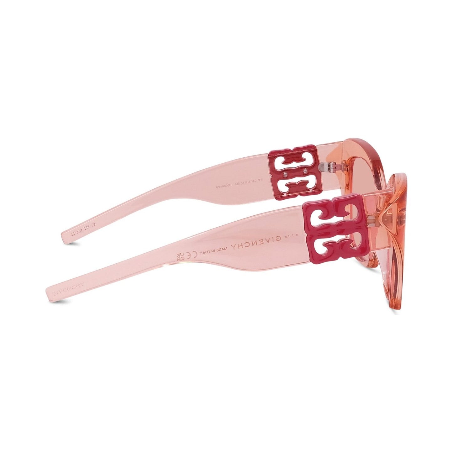 4G Liquid Rose Square Sunglasses