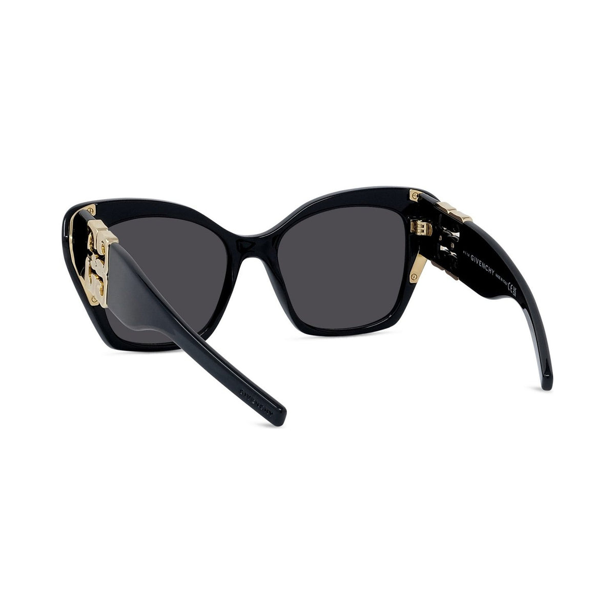 4G Liquid Black Square Sunglasses 01a